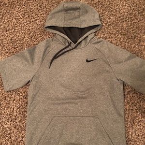 Men’s Nike short sleeve dri fit hoodie